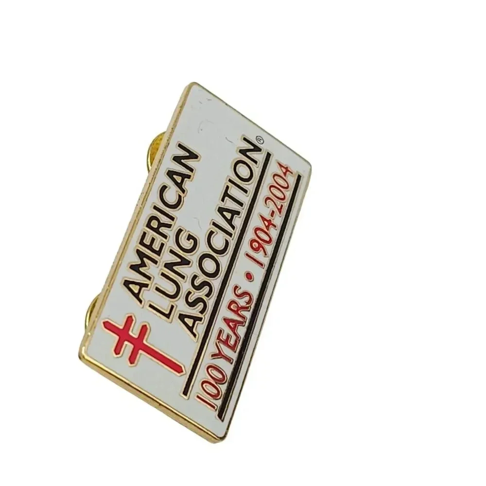 Enamel American Lung Association 100 Years. 1904-2004 Lapel Pin VTG